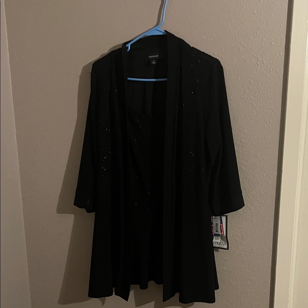 R & M Richards Black Blouse